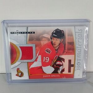 Jason Spezza Hot Materials Game Used Jersey Hockey Card - Ottawa Senators